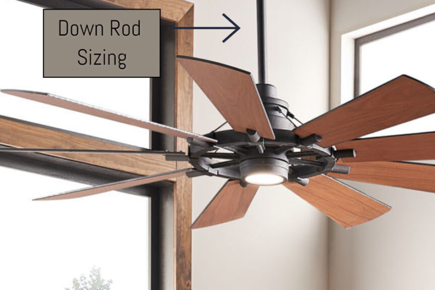 What Size Down Rod Should You Use For Your Ceiling Height